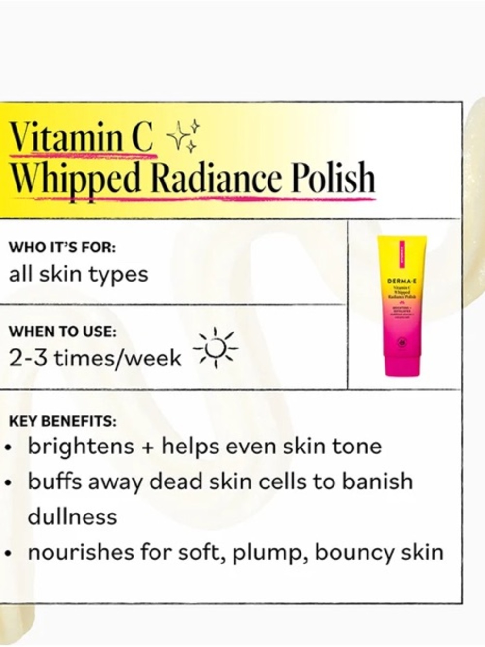 DERMA·E Vitamin C Whipped Radiance Polish - Picture 3 of 3